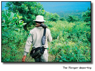 The ranger, leaving