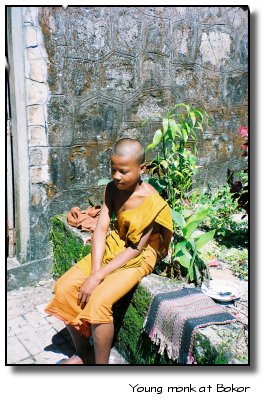 Young monk at Bokor